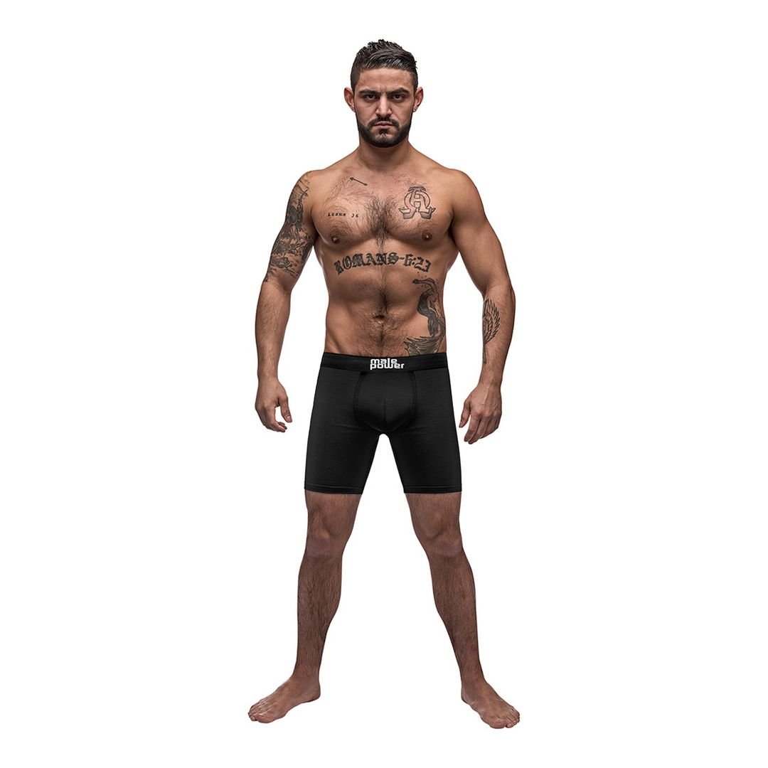 Male Power Black Nite - Lange Shorts