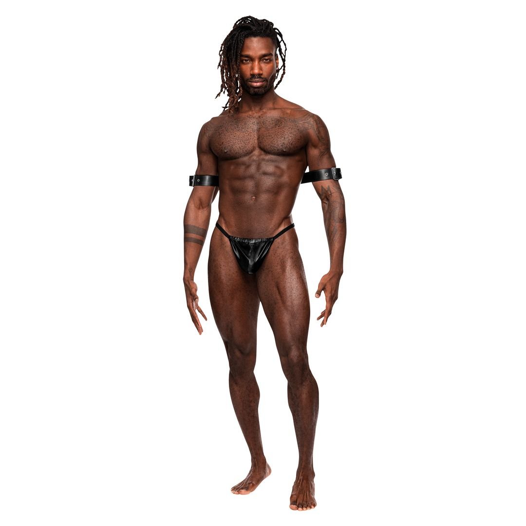 Male Power Pisces Arm Restraints - One Size - Schwarz