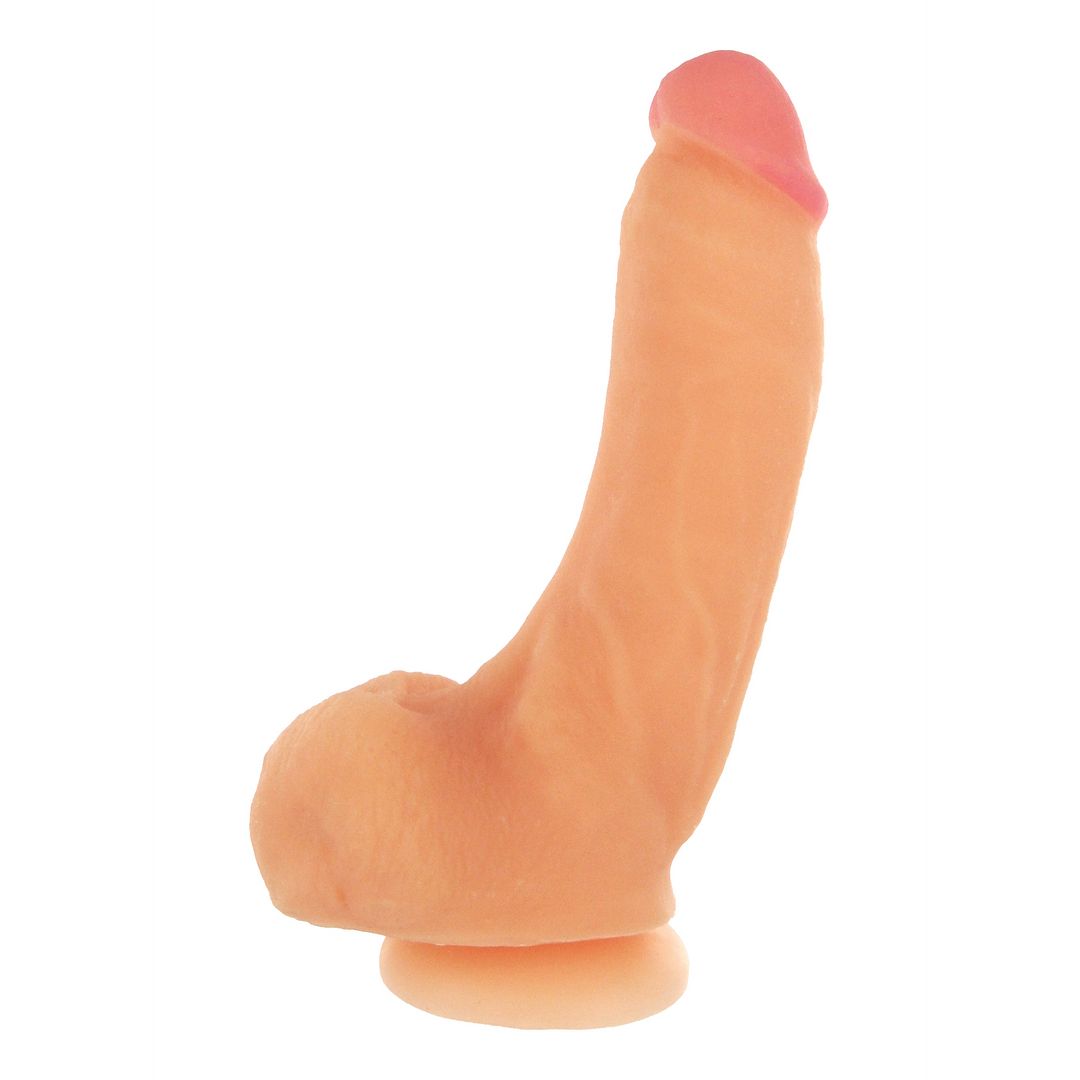 XR Brands Girthy George Dildo mit Saugnapf - 22,9 cm - Hautfarben