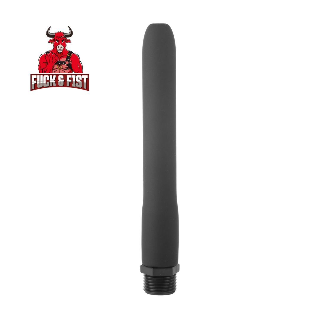 Fuck & Fist Analdusche Aufsatz aus Silikon - 15 cm - Schwarz