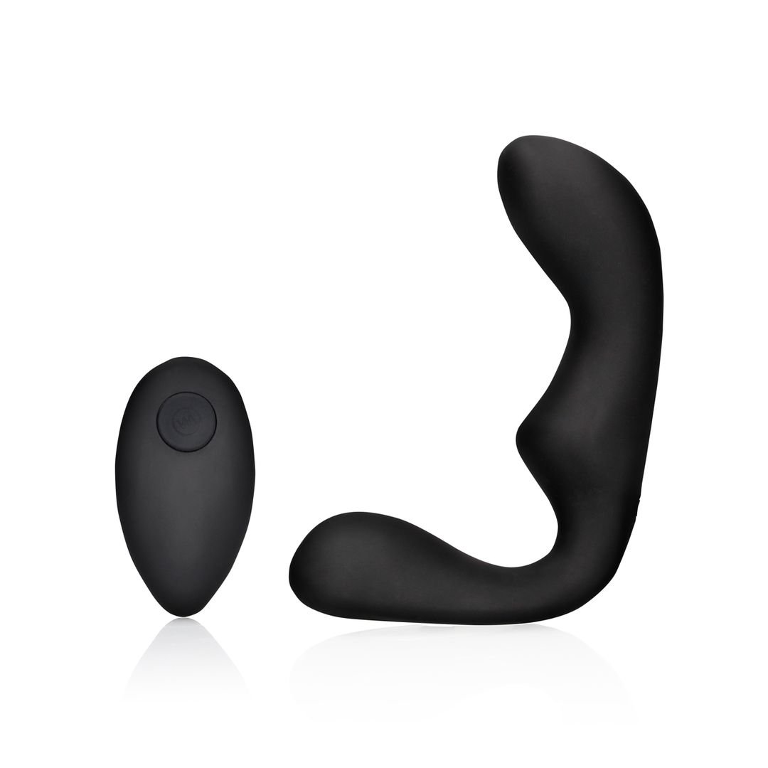 Ouch! Pointed - Vibrierendes Prostatamassagegerät mit Fernbedienung - Schwarz