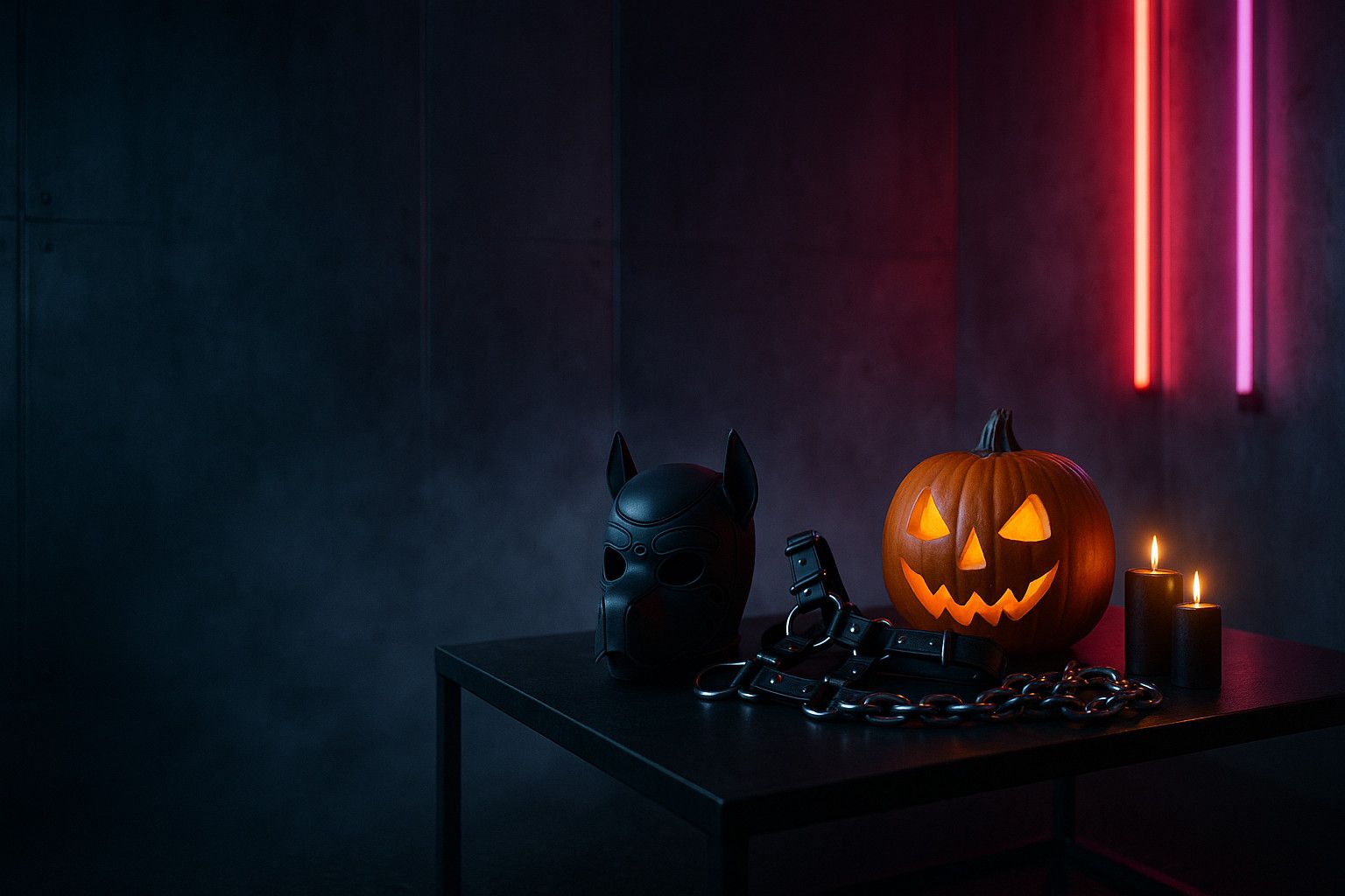 Halloween in Leder und Gummi