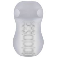 Doc Johnson GoodHead - Helping Head Pro - Vibrierende Masturbator Hülle - Frost, Bild 3