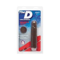 Doc Johnson Shakin' D - Vibrierender realistischer ULTRASKYN Dildo - 18 cm - Chocolate, Bild 2