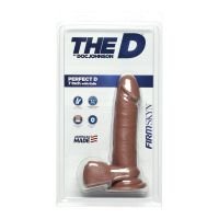 Doc Johnson Perfect D - Realistischer FIRMSKYN Dildo mit Hoden - 18 cm, Bild 2