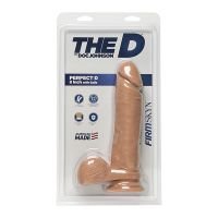 Doc Johnson Perfect D - Realistischer FIRMSKYN Dildo mit Hoden - 20 cm, Bild 2