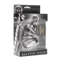 XR Brands Asylum - Keuschheitskäfig mit 4 Ringen - S/M, Bild 2