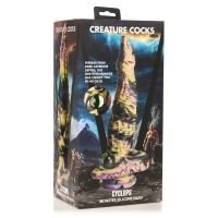 XR Brands Cyclops Monster - Silikon Dildo - Gelb/Violett/Schwarz, Bild 2