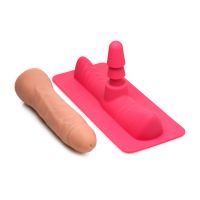XR Brands Saddle Adapter mit Dildo - Rosa/Hautton, Bild 3