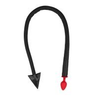 Ouch! Devil's Tail - Analplug aus Silikon mit Teufelsschwanz - Schwarz/Rot, Bild 3