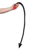 Ouch! Devil's Tail - Analplug aus Silikon mit Teufelsschwanz - Schwarz/Rot, Bild 7