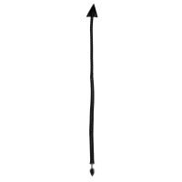 Ouch! Devil's Tail - Analplug aus Metall mit Teufelsschwanz - Schwarz, Bild 2