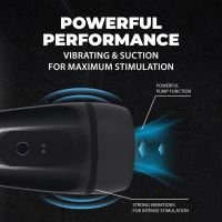 Pumped Pulsar - Masturbator-Pumpe mit Unterdruck-Saugfunktion und Vibration - Gunmetal, Bild 6