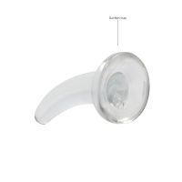 RealRock nicht-realistischer Dildo mit Saugnapf - 11,5 cm - Transparent, Bild 3