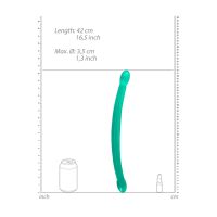 RealRock Non-Realistic Doppeldildo - 42 cm - Kristallklar, Bild 3