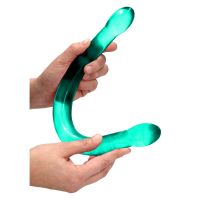RealRock Non-Realistic Doppeldildo - 42 cm - Kristallklar, Bild 4