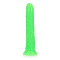 RealRock Schlanker Dildo mit Saugnapf - Leuchtend - 20 cm, Bild 3