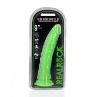 RealRock Slim realistischer Dildo mit Saugnapf - Leuchtend im Dunkeln - 22,5 cm, Bild 2