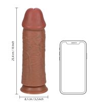 RealRock Extra Dicker Gerader Dildo ohne Hodensack - 25,4 cm - Tan, Bild 7