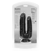 RealRock Double Trouble Doppeldildo - 12,7/15,2 cm - Schwarz, Bild 3
