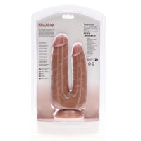 RealRock Double Trouble Doppeldildo - 12,7/15,2 cm - Tan, Bild 3