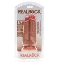 RealRock Two in One Dildo - 12,7/15,2 cm - Fleischfarben, Bild 2