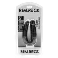 RealRock U-förmiger Doppeldildo - 12,7 cm - Schwarz, Bild 2