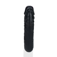 RealRock U-förmiger Doppeldildo - 12,7 cm - Schwarz, Bild 6
