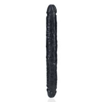 RealRock Slim Doppeldildo - 30,5 cm - Schwarz