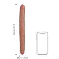 RealRock Slim Doppeldildo - 35,6 cm - Tan, Bild 7