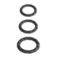 SinsFactory Silikon Cockring-Set - 23 cm - 30 cm - 37 cm - Schwarz, Bild 3