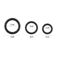 SinsFactory Silikon Cockring-Set - 23 cm - 30 cm - 37 cm - Schwarz, Bild 5
