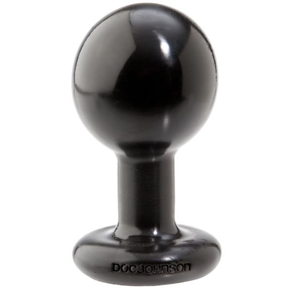 Doc Johnson The Classic - Runder Buttplug - Medium - Schwarz