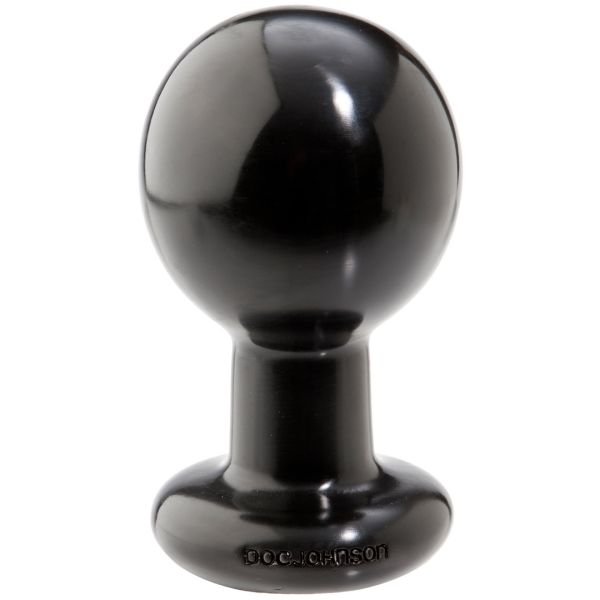 Doc Johnson The Classic - Runder Buttplug - Large - Schwarz