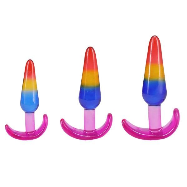Doc Johnson Anal Trainer Set - S/M/L - Regenbogen