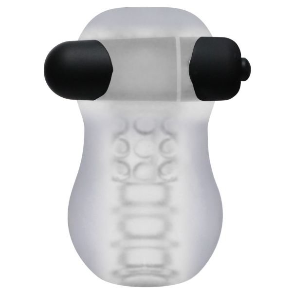 Doc Johnson GoodHead - Helping Head Pro - Vibrierende Masturbator Hülle - Frost