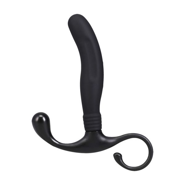 Doc Johnson Glattes Prostatamassagegerät aus Silikon - Schwarz
