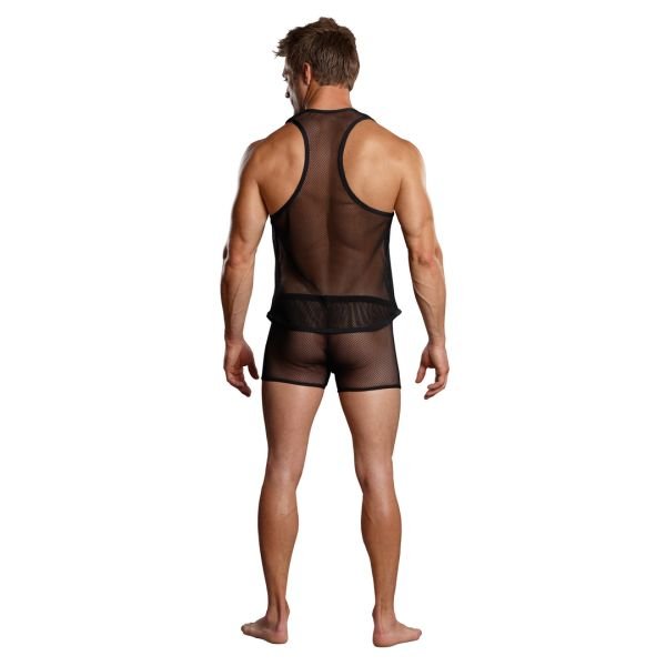 Male Power Tank Top - S/M - Schwarz
