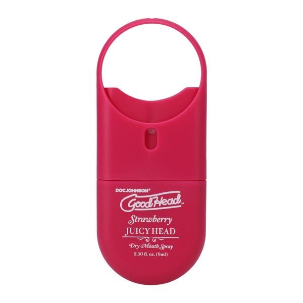 Doc Johnson Juicy Head - Spray gegen trockenen Mund To-Go - Erdbeere - 9 ml