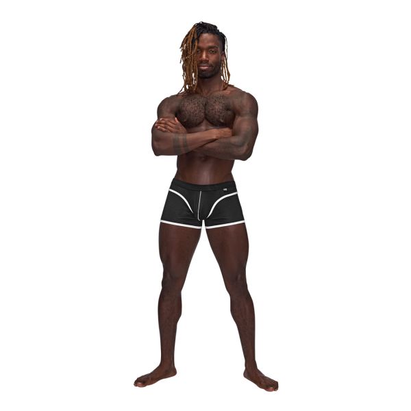 Male Power Sport Mesh Mini-Shorts - L - Schwarz