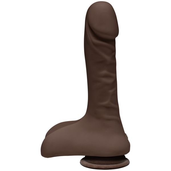 Doc Johnson Super D - Realistischer ULTRASKYN Dildo mit Hoden - 22 cm
