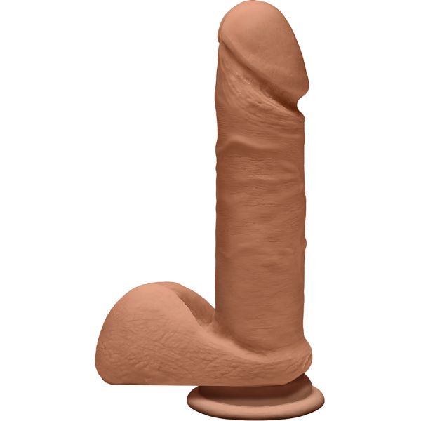 Doc Johnson Perfect D - Realistischer ULTRASKYN Dildo mit Hoden - 18 cm