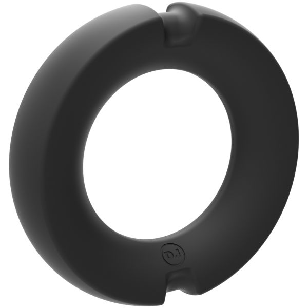 Doc Johnson The Paradox - Silikon/Metall Cockring - 50mm - Schwarz