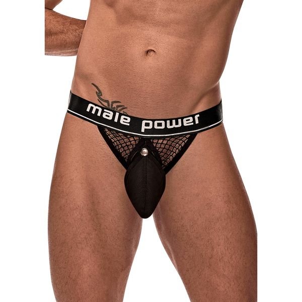 Male Power Cockring Jock - L/XL - Schwarz