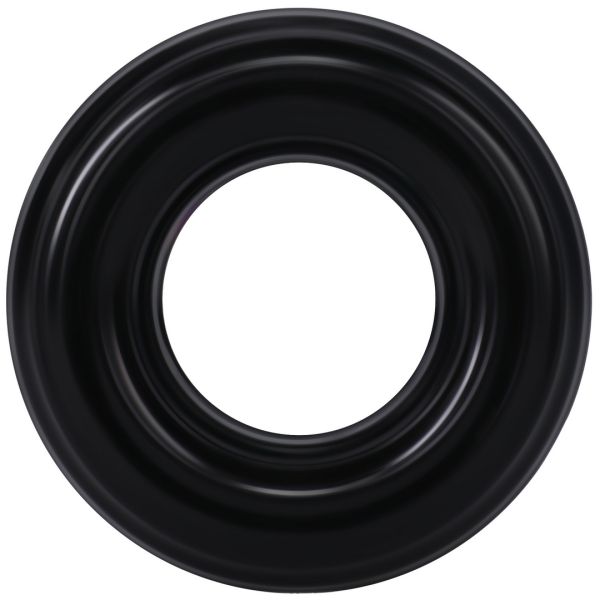 Doc Johnson Ribbed Donut - Cockring - Schwarz