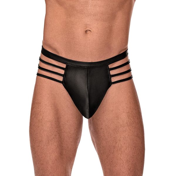 Male Power Cage Matte String - L/XL - Schwarz