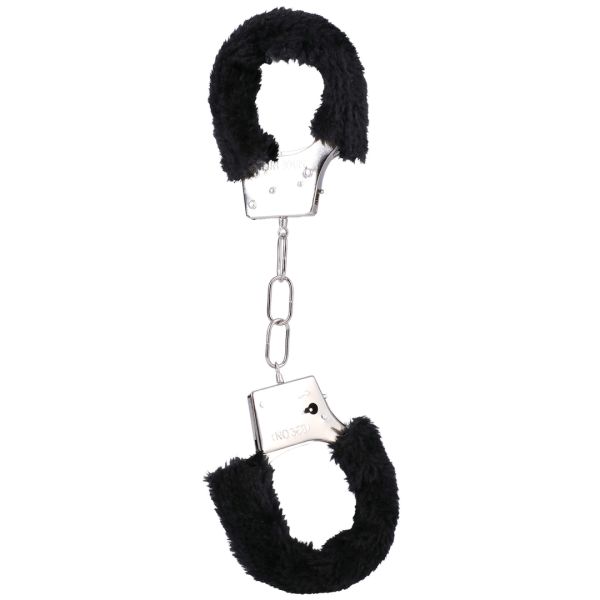 Doc Johnson Furry Handcuffs - Schwarz