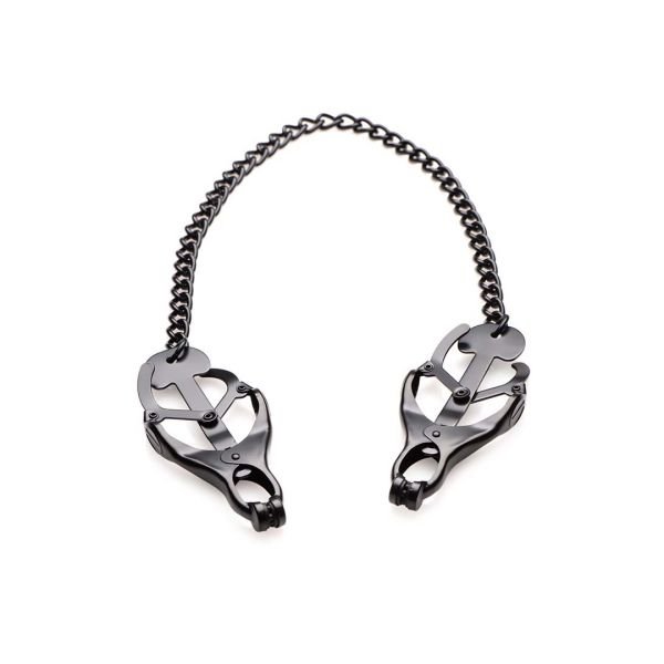 XR Brands Monarch Noir - Nippelklemmen