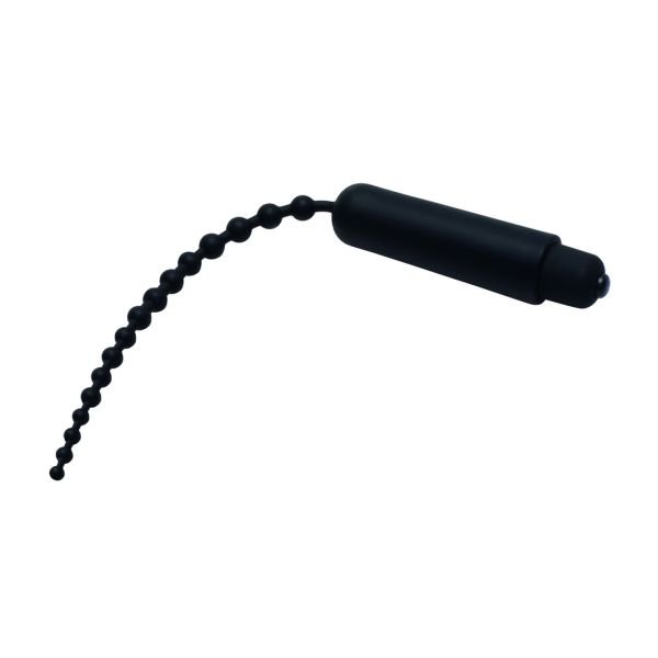 XR Brands Dark Rod - Vibrierender Harnröhrendilator mit Kugeln