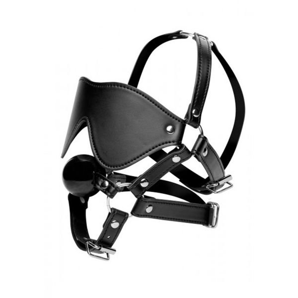 XR Brands Augenmasken-Harness mit Ballknebel